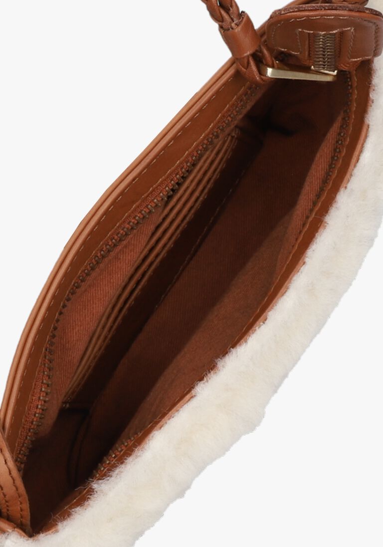 FRED DE LA BRETONIERE beige fred de la bretoniere schoudertas elle furry cross body