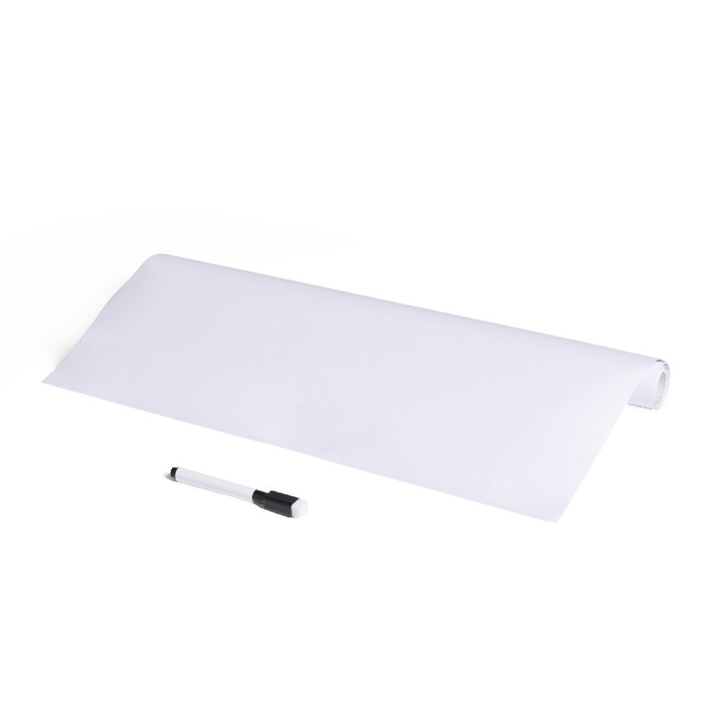 Tableau adhésif blanc à découper 45x200cm avec marqueur effaçable