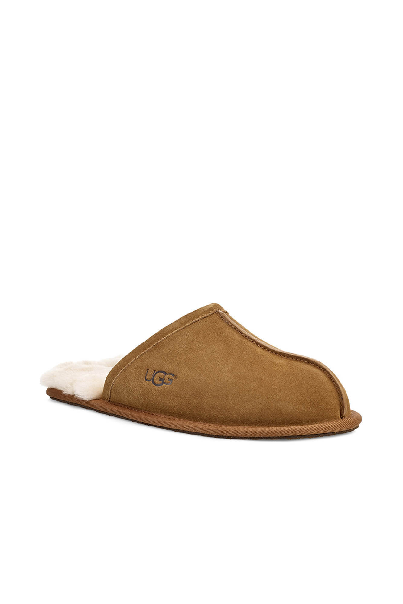 Chinelo UGG de camurça com bico aberto - Marrom