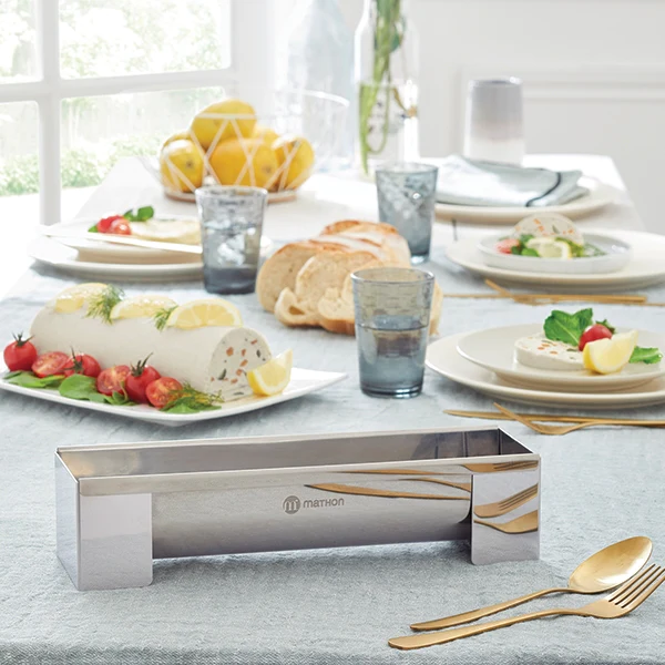Gouttière à bûche démontable en inox 30 cm Mathon