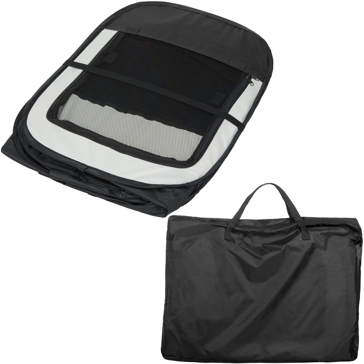 tectake opvouwbare puppyren, voor binnen en buiten, 115 x 115 x 64 cm, inclusief draagtas en haringen
