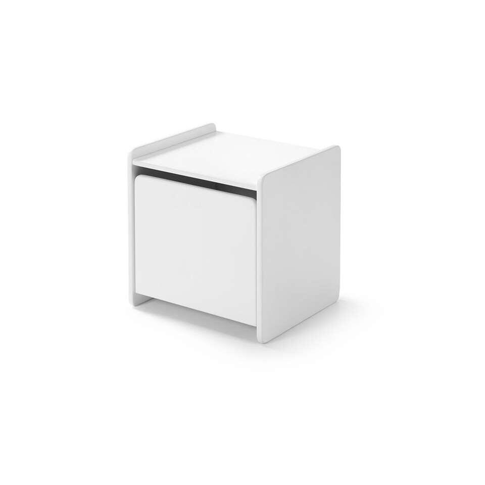 Vipack nachtkastje Kiddy - 1 deur - wit