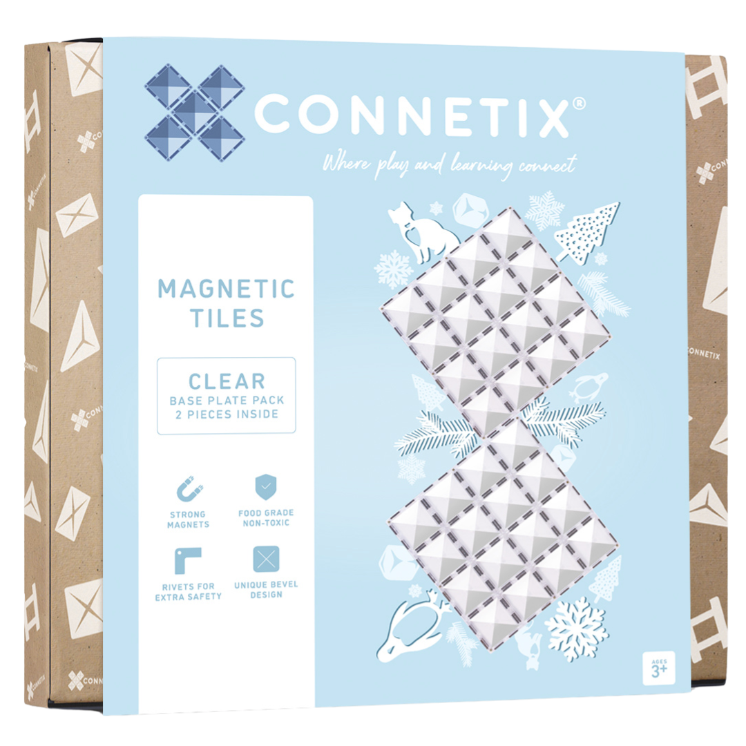 Connetix uitbreidingsset bodemplaten clear - 2st