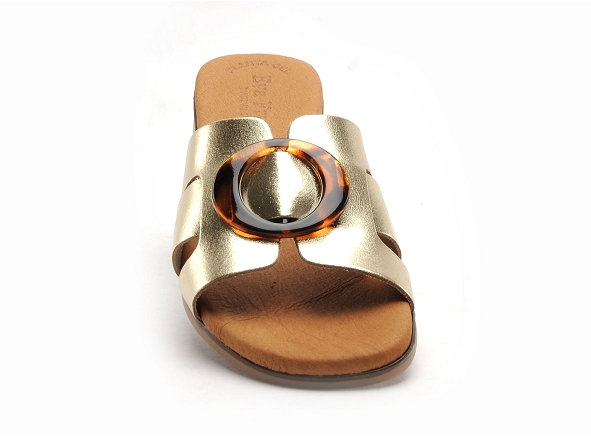 Eva frutos mules et sabots plats femme 3064 or