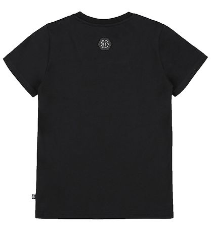 Philipp Plein T-Shirt - Stones Skull - Sort m. Hvid/Similisten