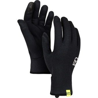 Ortovox 185 Rock'n'Wool Liner Fingerhandschuhe Black Raven Herren
