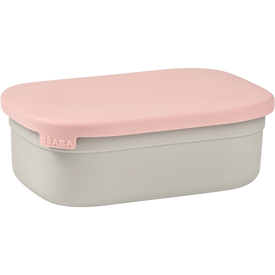 BEABA® Lunchbox aus Edelstahl - velvet graudusty rosa