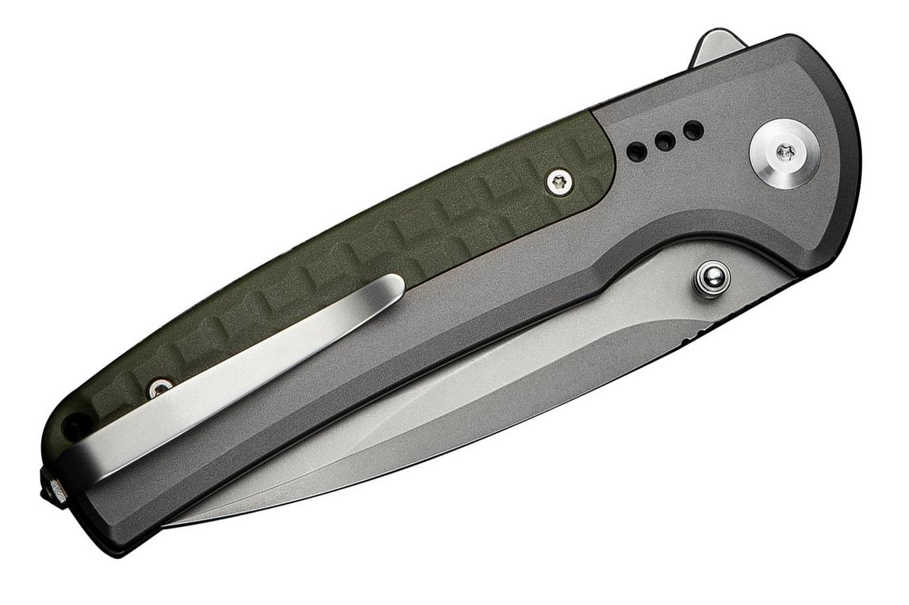 Civivi Sentinel Strike II C22025D-2 Nitro-V, Grey Aluminium, Green FRN, zakmes
