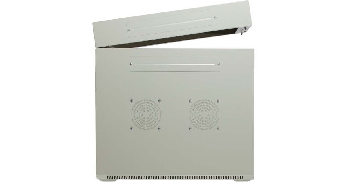 DSI15U witte wandkast (kantelbaar) met glazen deur - DS6615W-DOUBLE server rack  (Wit, 600 x 600 x 770mm)