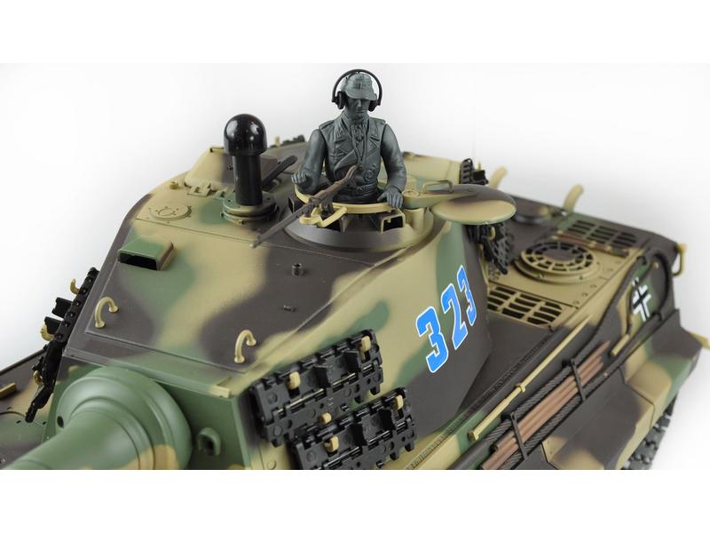 Amewi Panzer Königstiger Henschelturm Professional Line 1:1 Detailgetreue Nachbildung des Königstiger Panzers mit Metallketten und Getriebe