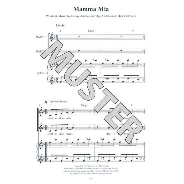 Novello & Co Ltd. Easy ABBA Chor