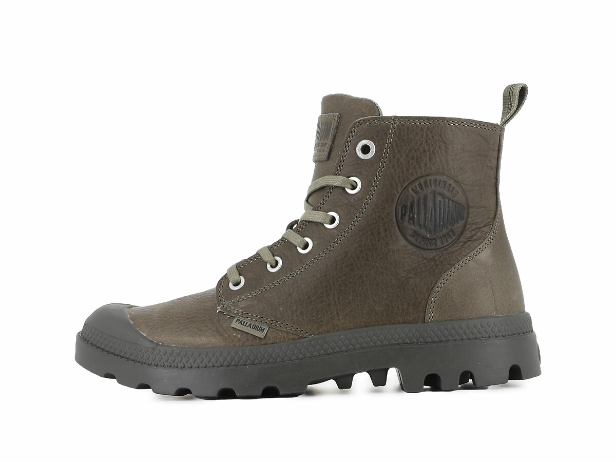 PALLADIUM<br>Botas de tornozelo Pampa Zip em couro de baixa densidade