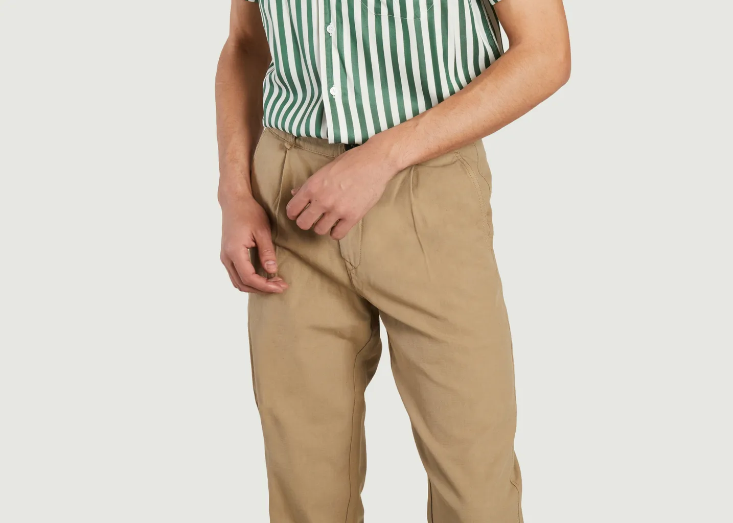 Pantalon droit en coton Adri Drill Homecore
