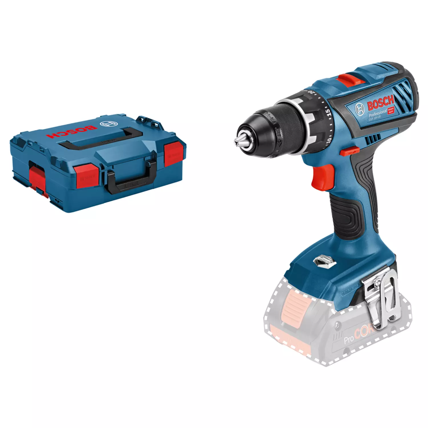 Bosch GSR 18V-28 18V Li-Ion accu boor-/schroefmachine body in L-Boxx