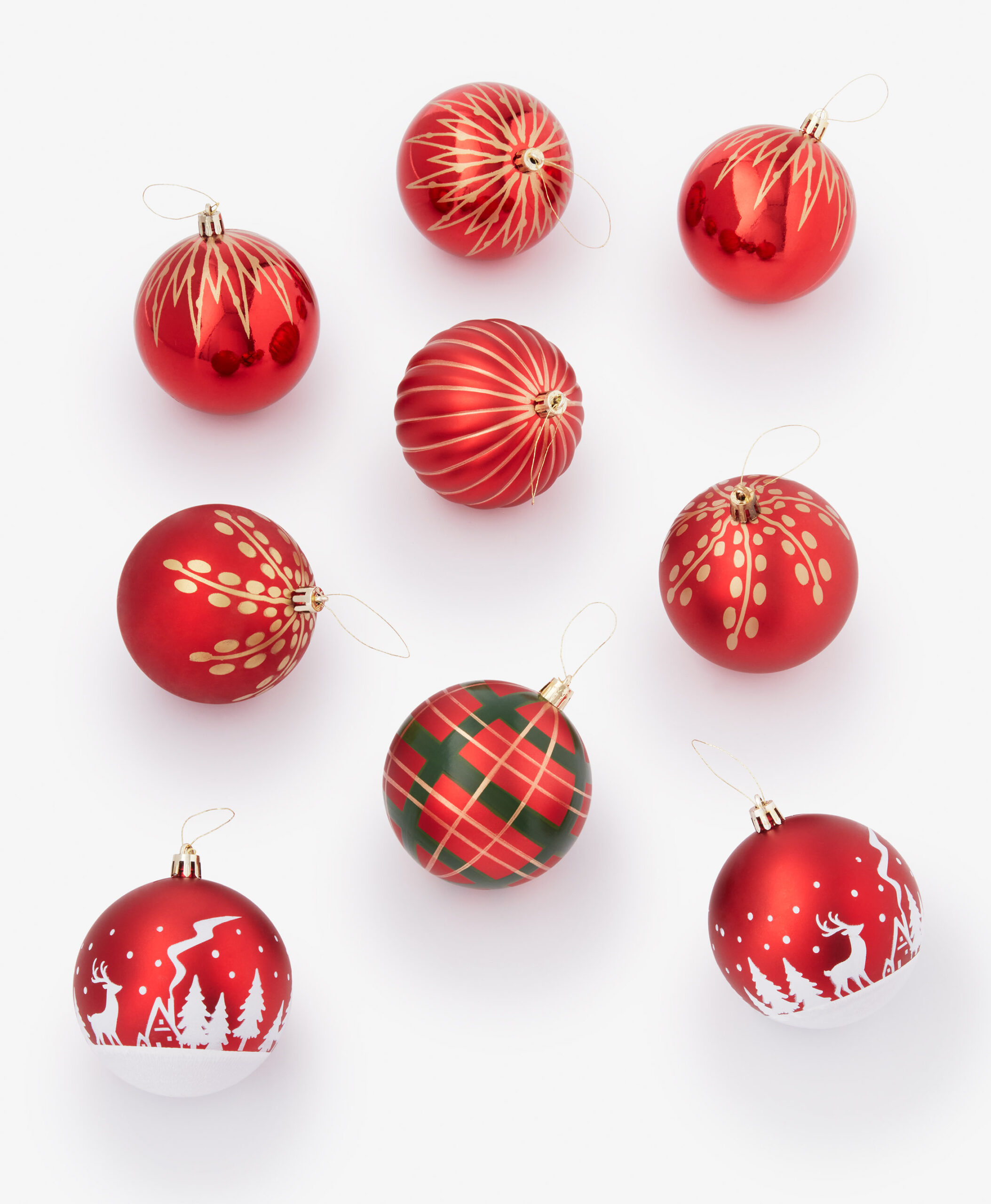 Weihnachtsbaumkugeln, 9er-Set
