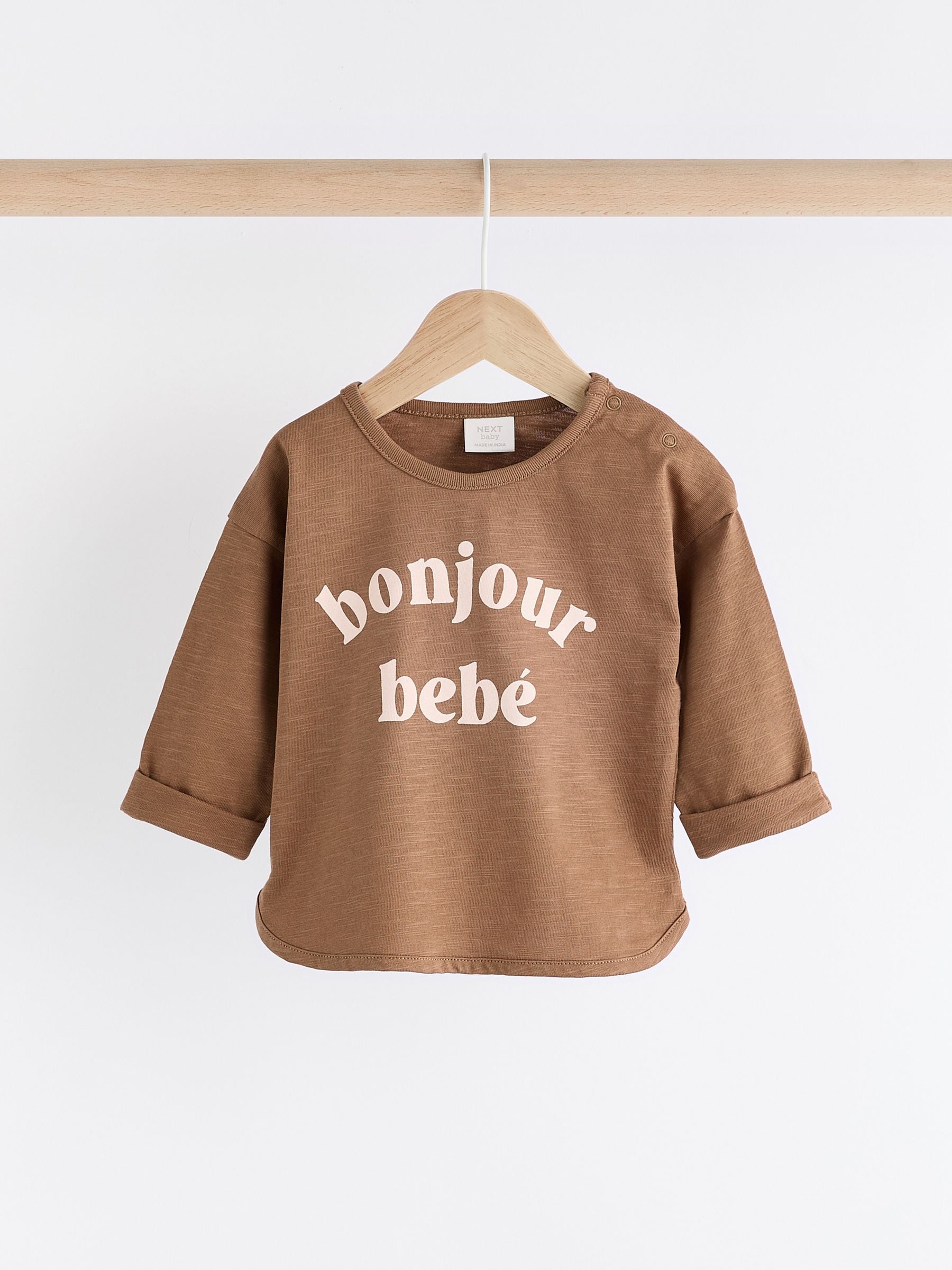 Naturel Milk Club - Verpakking van 3 baby's T-shirts met lange mouwen 100% katoen (0mnd -2jr)