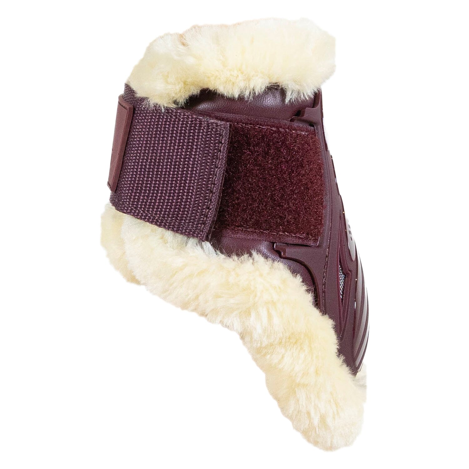 KENTUCKY Fesselkopfgamaschen Young Horse Vegan Sheepskin, für Hinterbeine - bordeaux