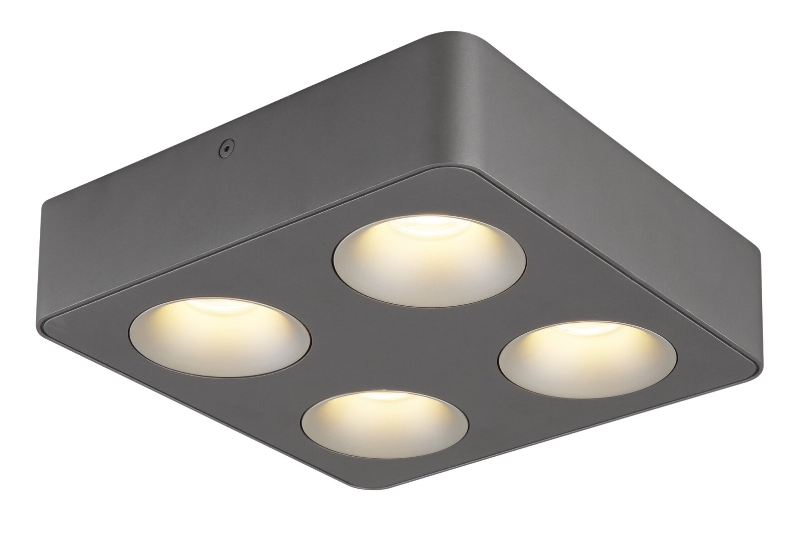LED-Strahler - dunkelgrau - Aluminium - 22,4 cm
