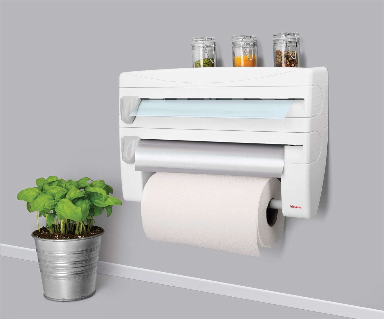 metaltex Küchenrollenspender roll´n´roll für 3 Rollen