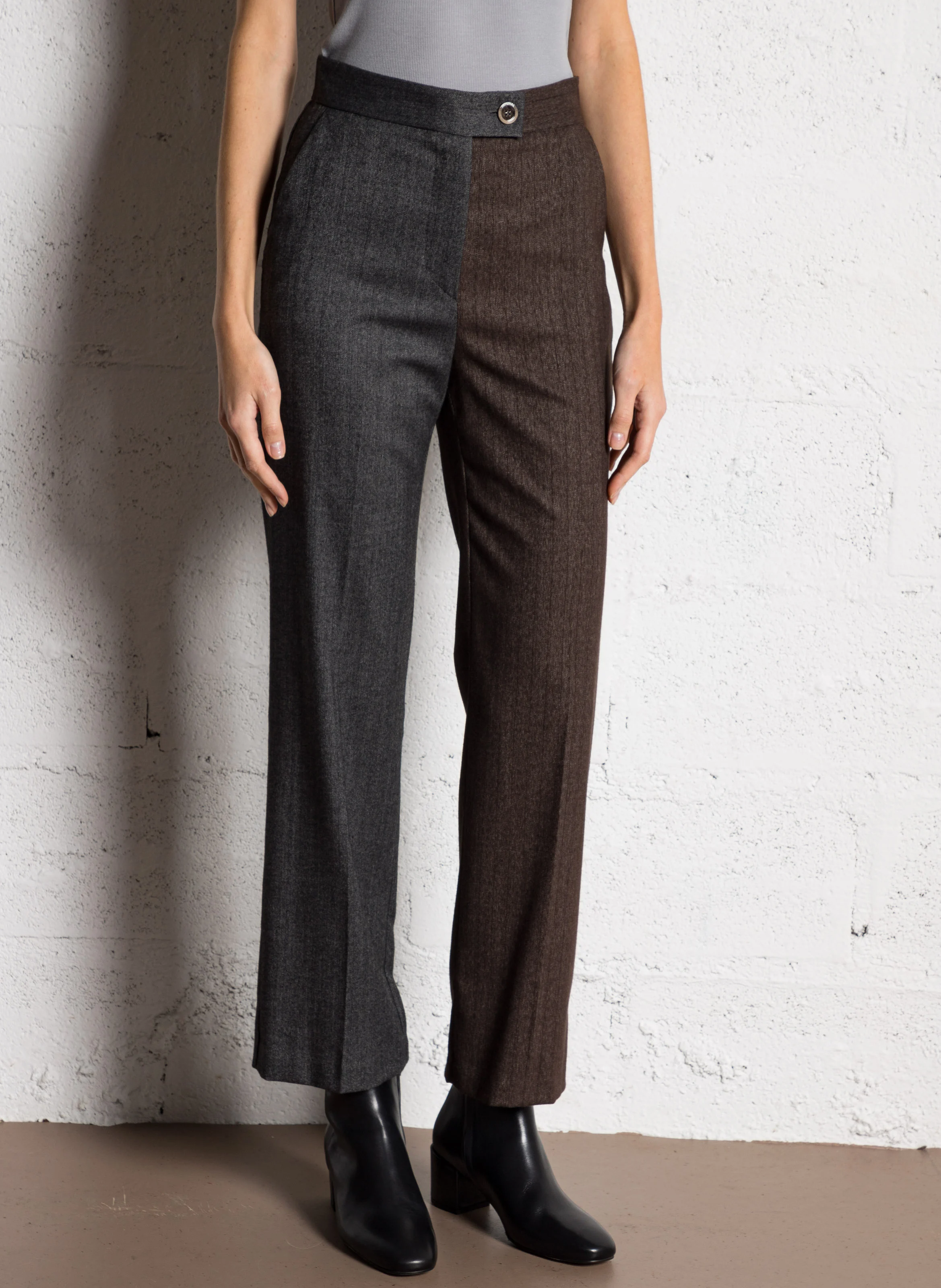 Pantalon droit| Multicolore