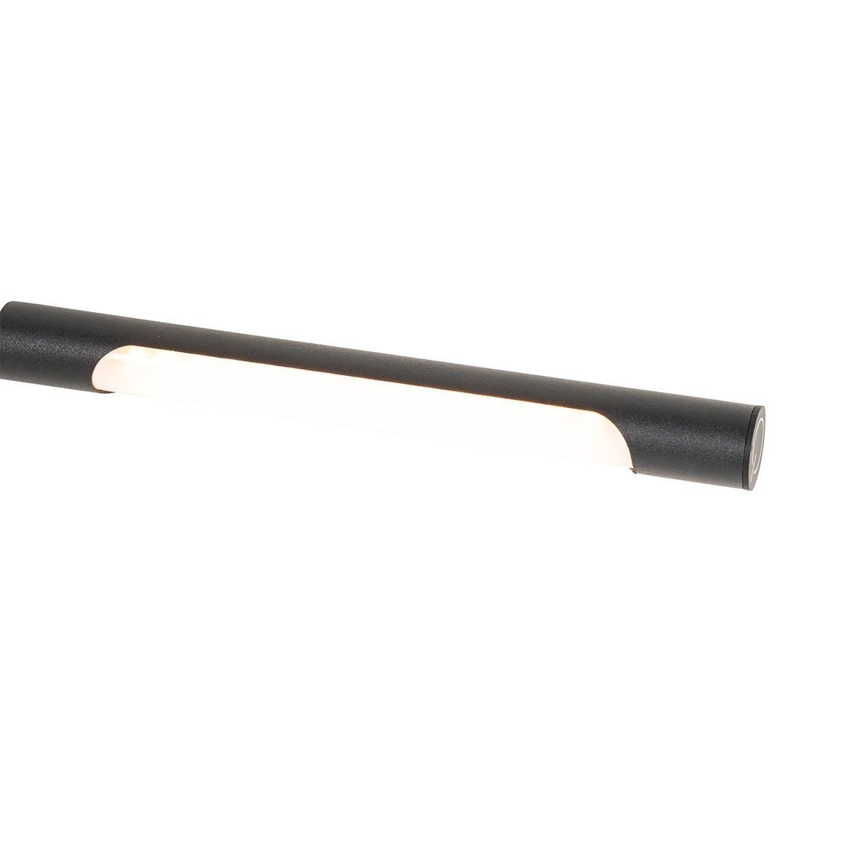 Zwarte klem-bureaulamp inclusief LED met touchdimmer - Lionard