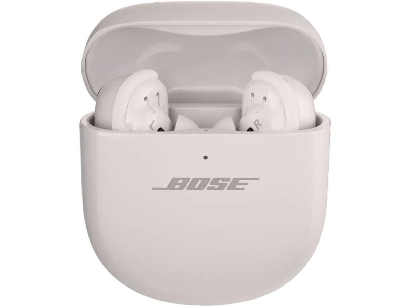 Bose In-Ear-Kopfhörer QuietComfort Ultra Weiss Earbuds mit räumlichem Klang