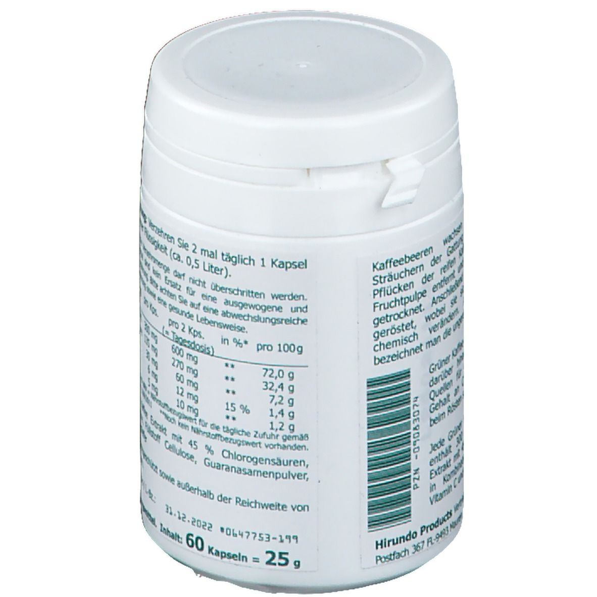 Grüner Kaffee Extrakt 300 mg