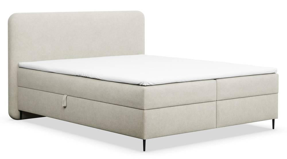 NADUVI Collection Boxspring Contero chenille 140 x 200 cm met