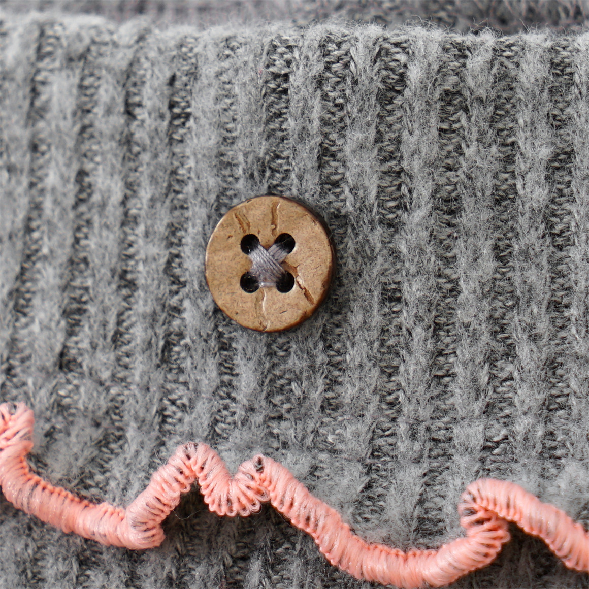 Topomini Baby Leggings mit Rippstruktur hellgrau