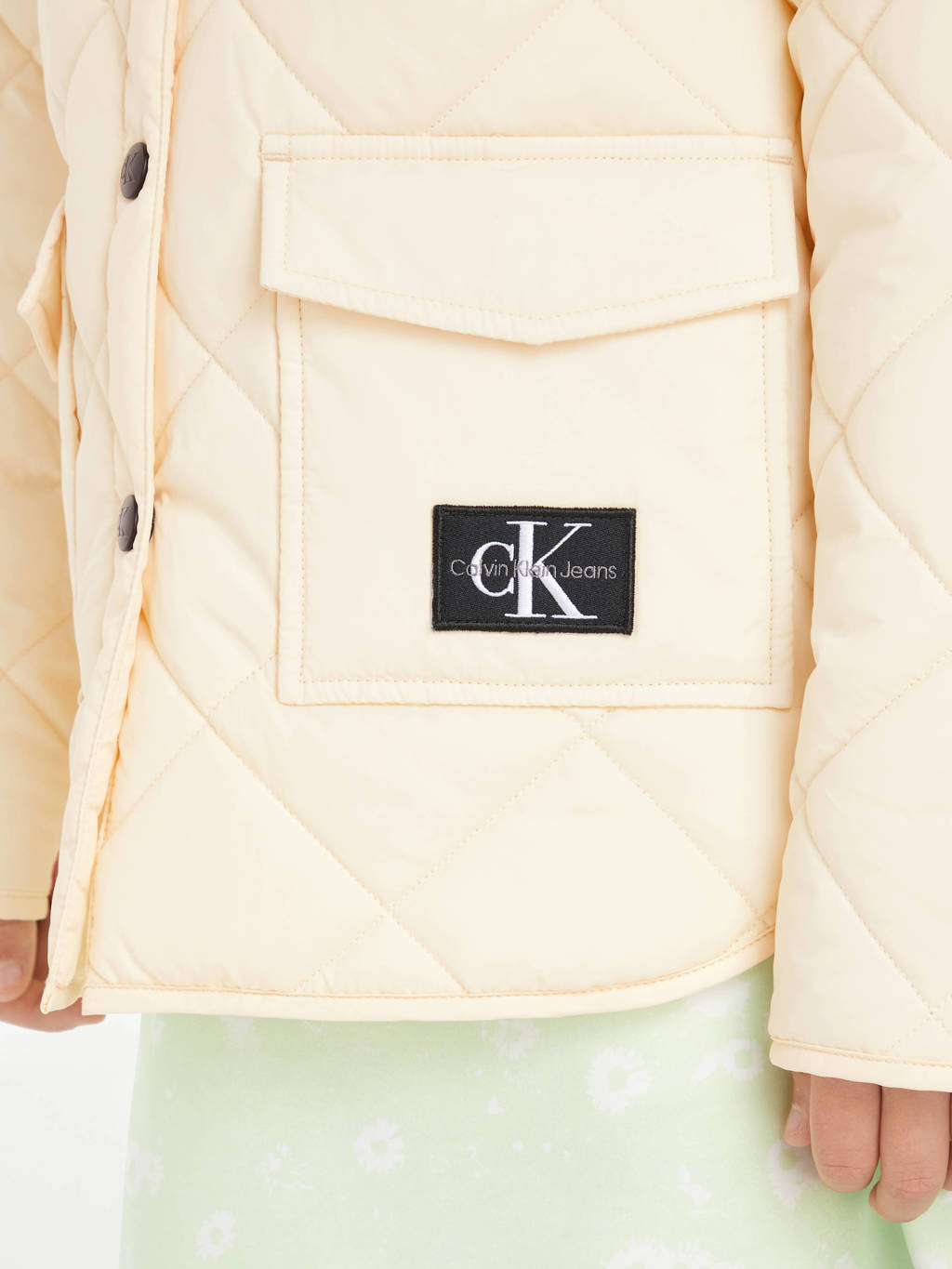 Calvin Klein zomerjas met logo beige