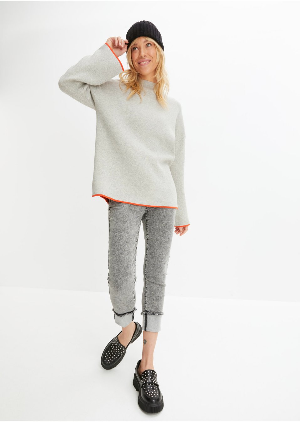 Pull réversible en fine maille
