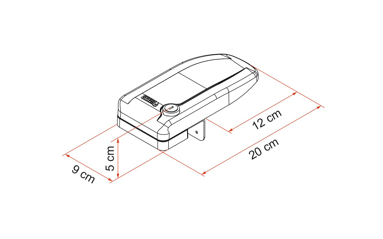 Fiamma Safe Door Magnum Frame Sicherheitsblock für Aussenschlösser weiß