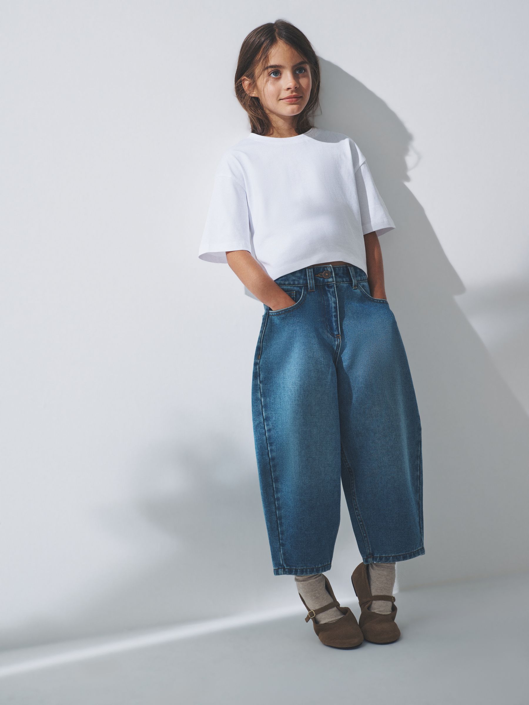 Zwart/bruin/wit - The Set 4 Pack Oversized Cropped Short Sleeve Heavyweight Cotton T-Shirts