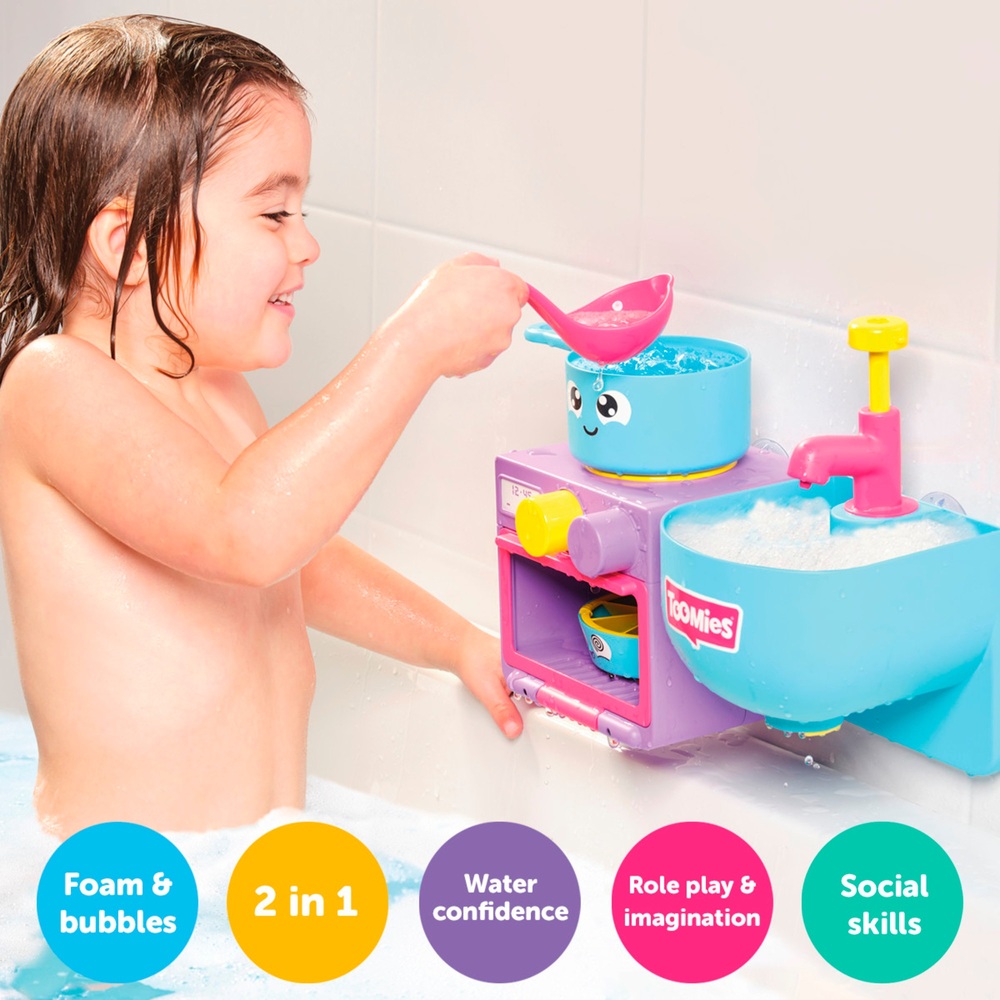 TOMY Toomies Bubble and Bake Badeküchen-Badespielzeug