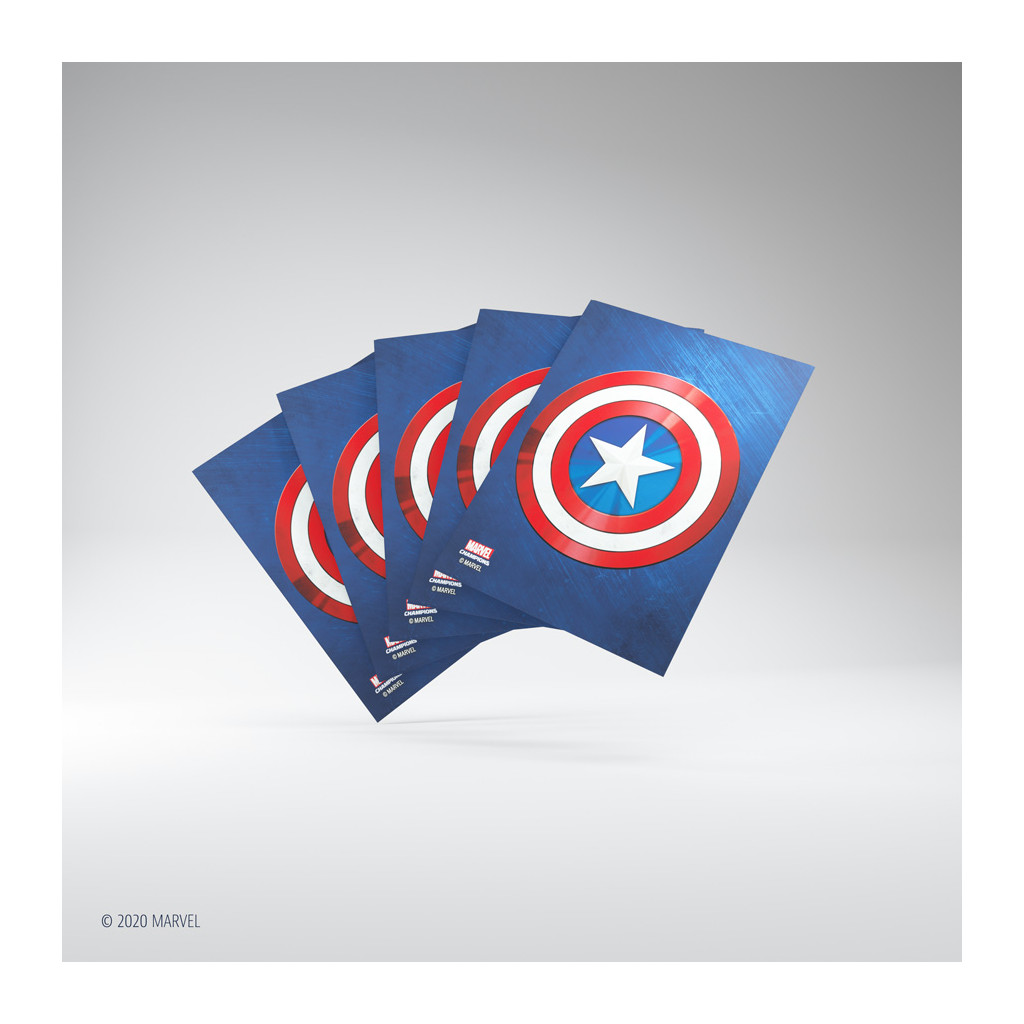 Gamegenic - Marvel Champions Art Sleeves - Captain America