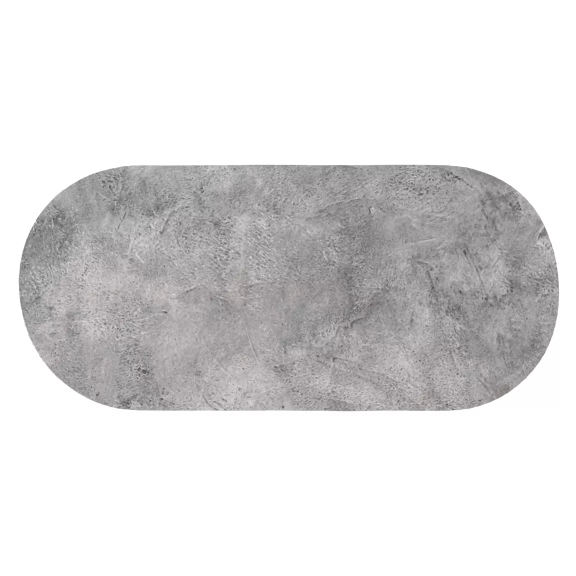 Tapis de bain caoutchouc naturel antidérapant (45 x 100 cm) Nature Brute Gris