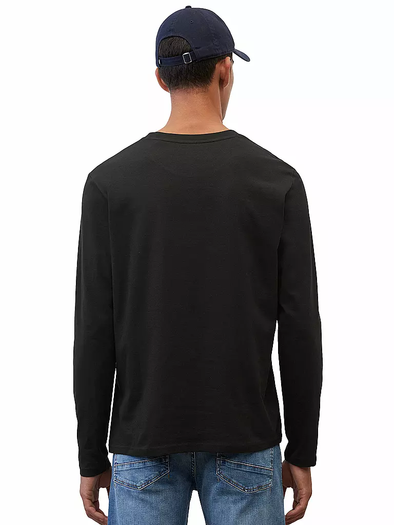 MARC O'POLO Langarmshirt  schwarz