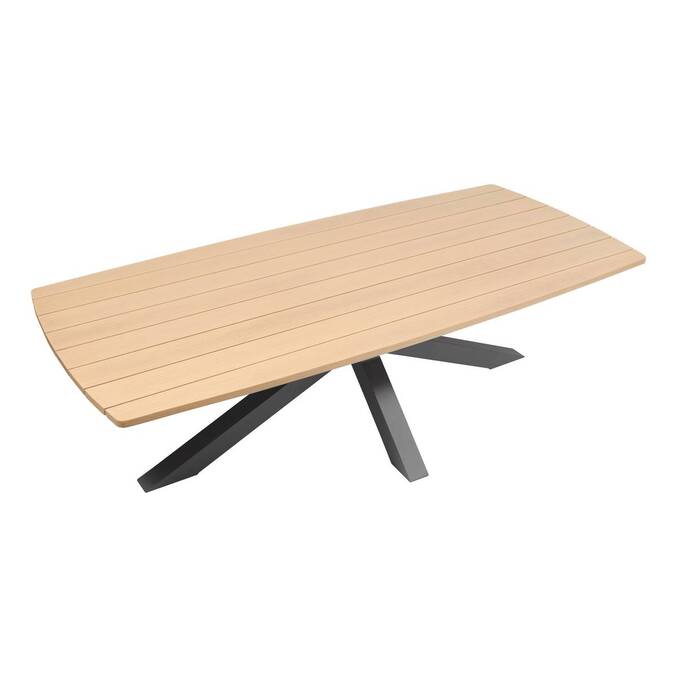 Table de jardin rectangulaire ORACLION Noix / Graphite