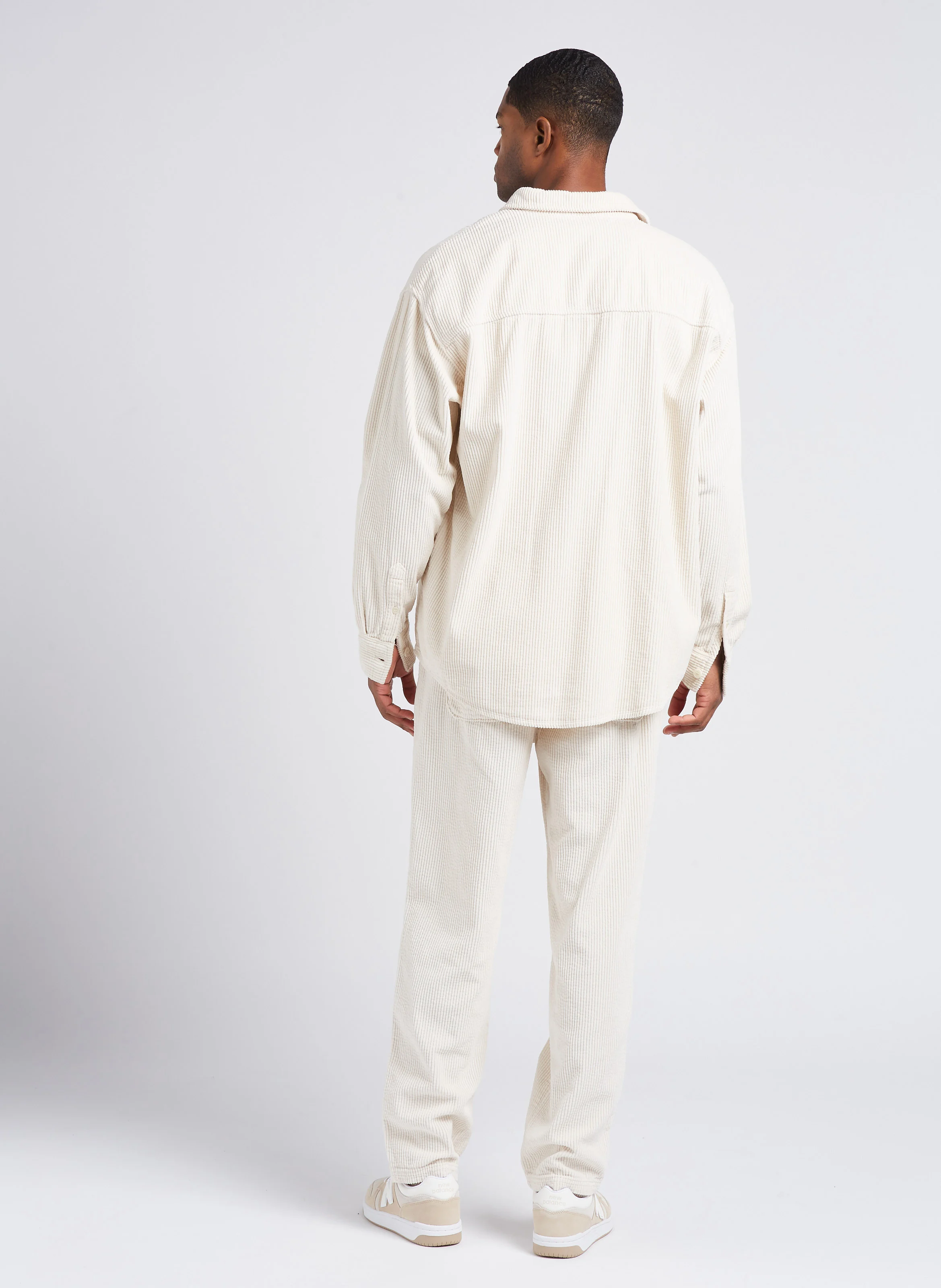 PADOW - Pantalon côtelé en coton | Beige