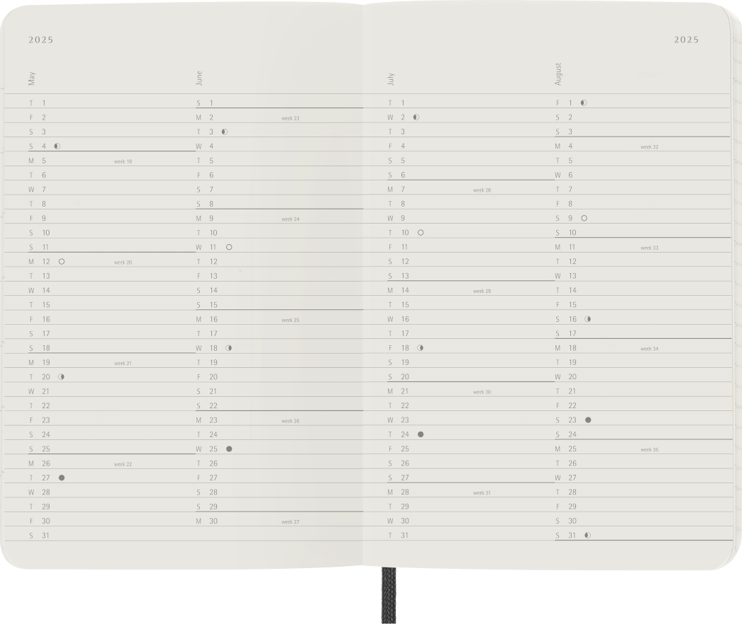 Classic Planner 2025 Pocket Monthly, soft cover, 12 months