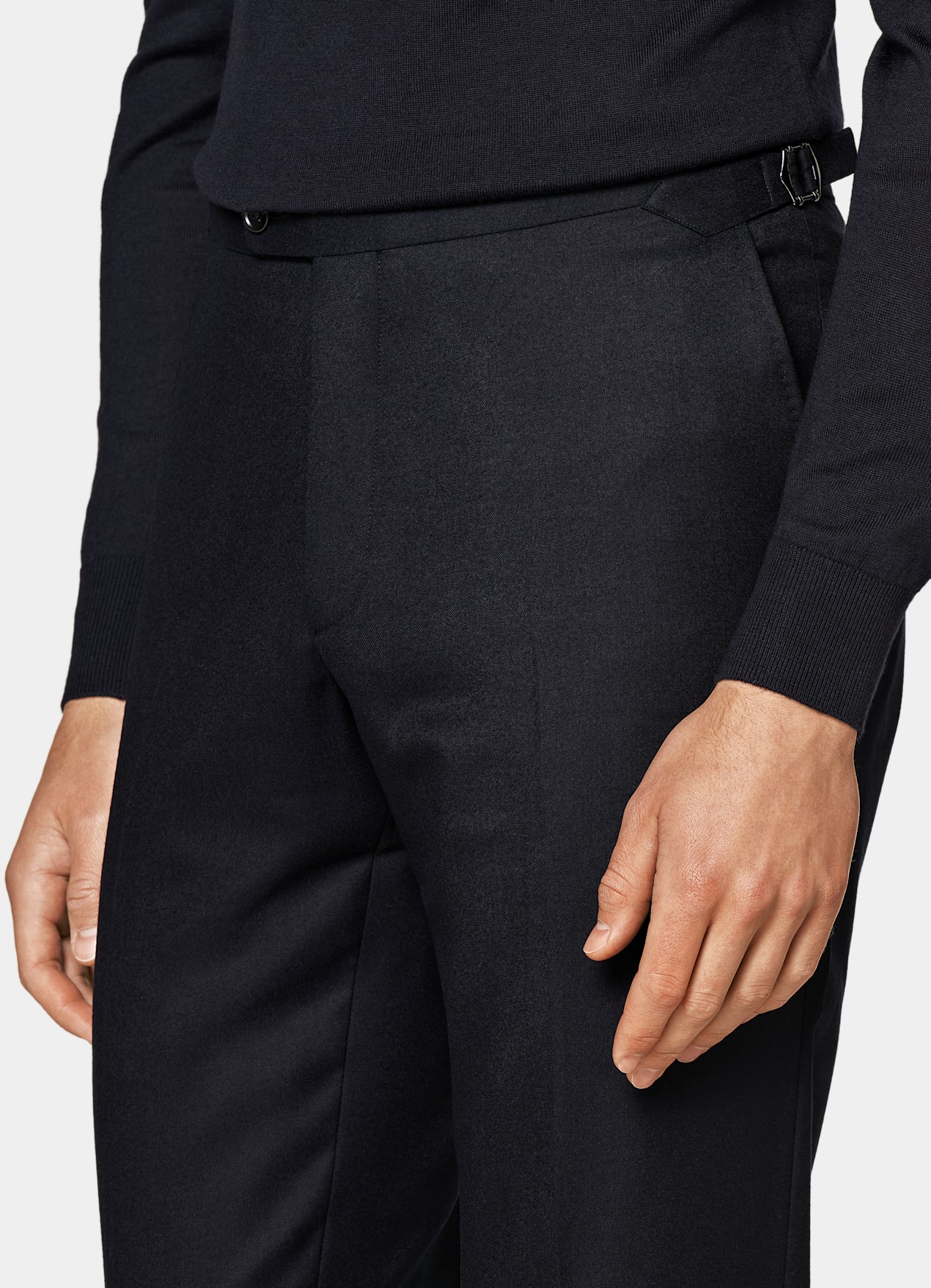Pantalon Slim Leg Straight bleu marine