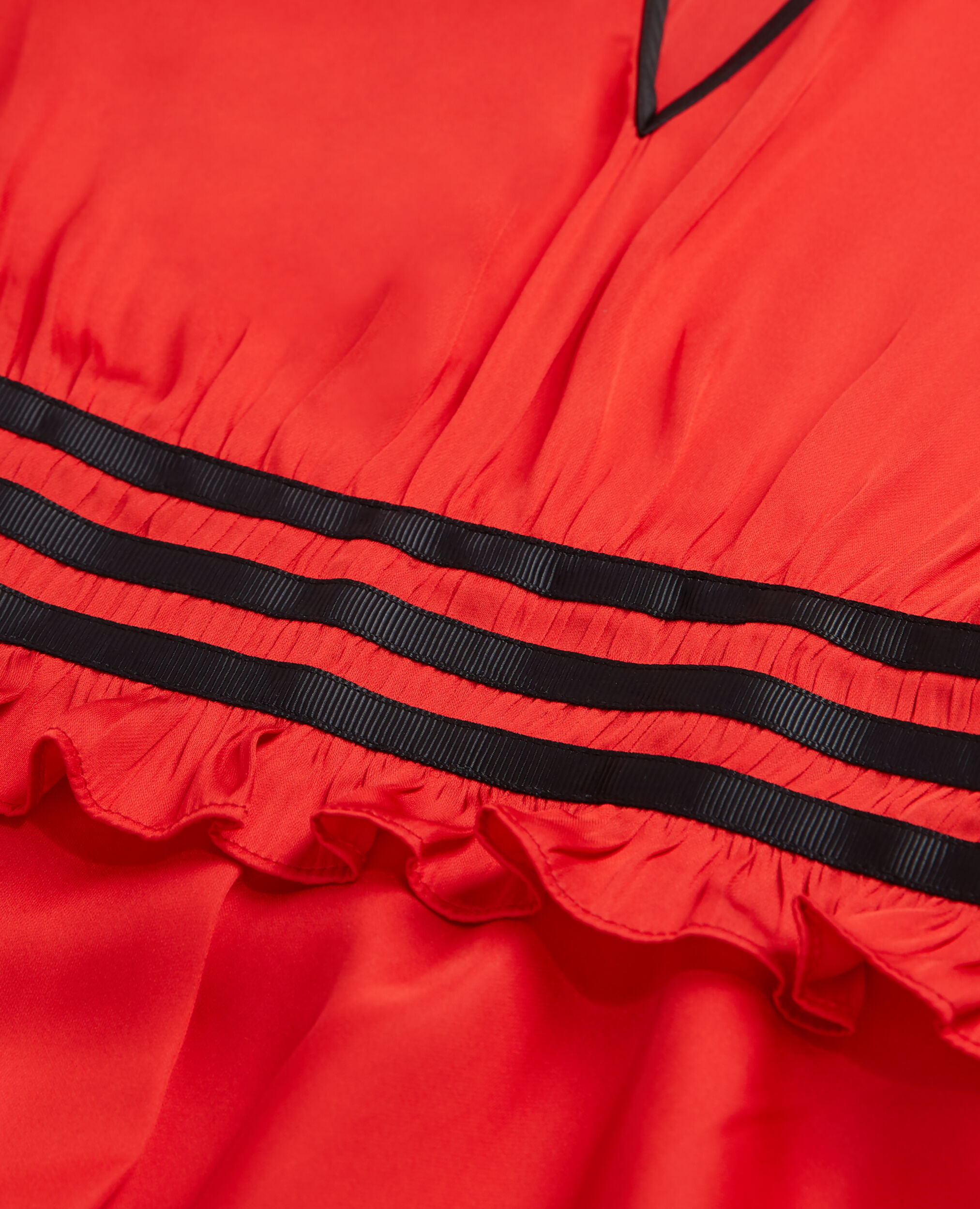 Robe courte rouge