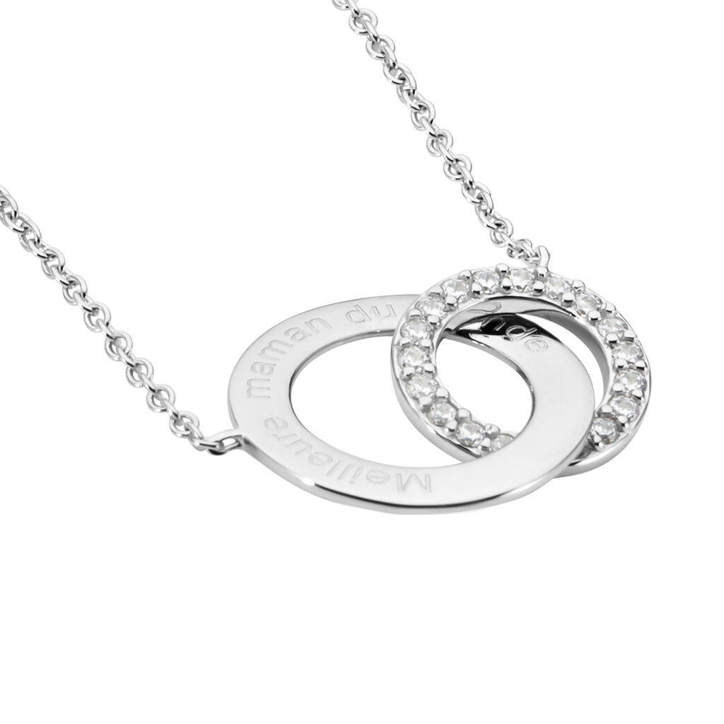 Collier Ananth Argent Blanc Oxyde De Zirconium