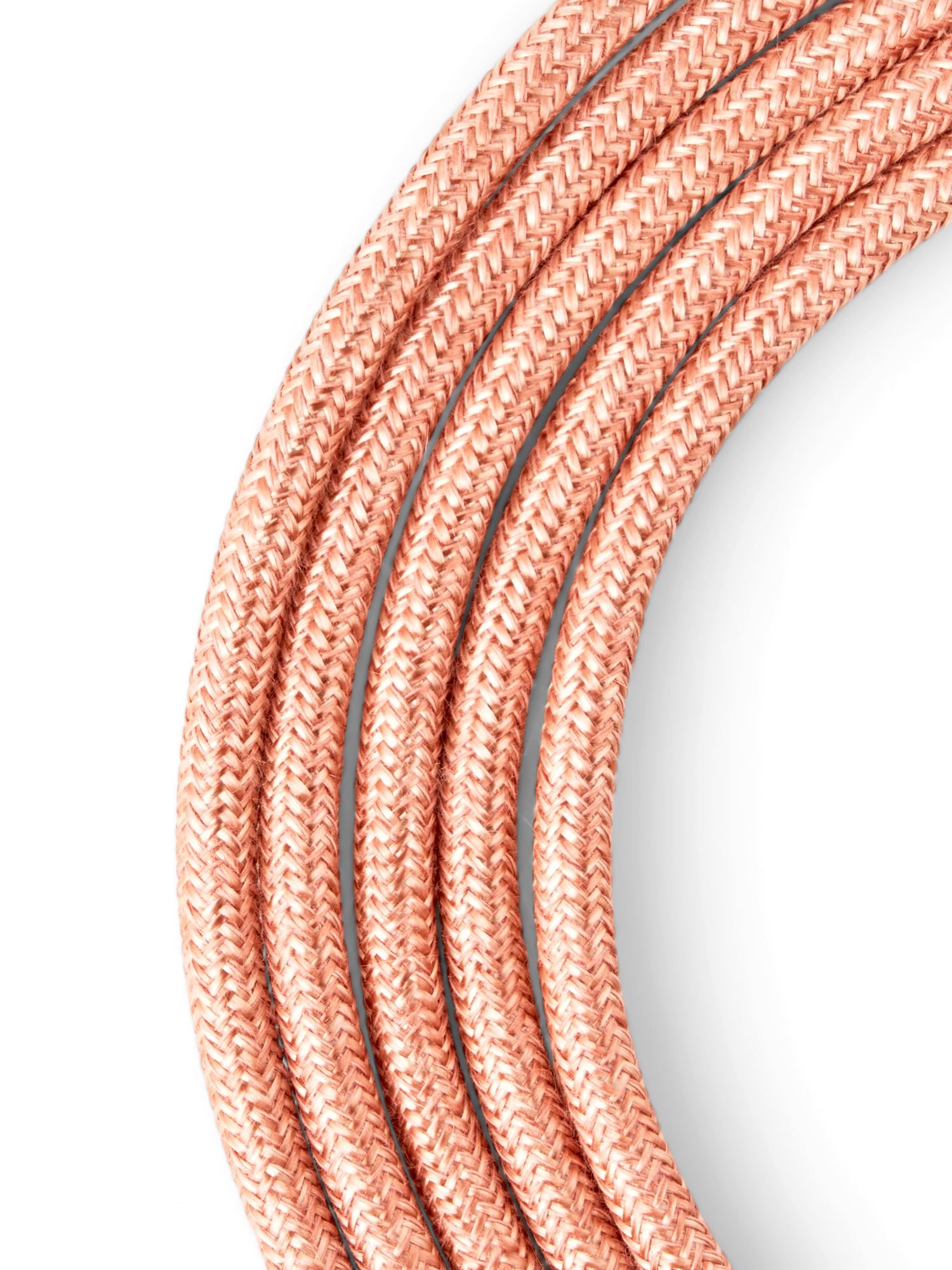 Plug-in pendellampe Wenge | Tekstilkabel/birketræ og termoplastisk fatning.  2,5 m. E27. | Orange, Dark Wood | Creative Cables