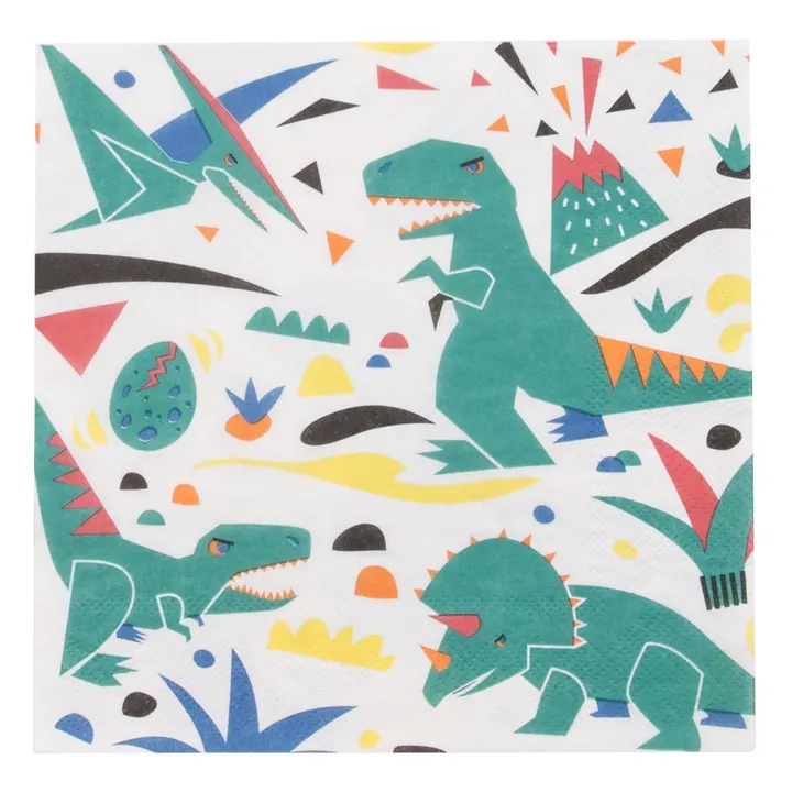 My Little Day Serviettes en papier dinosaure - Lot de 20