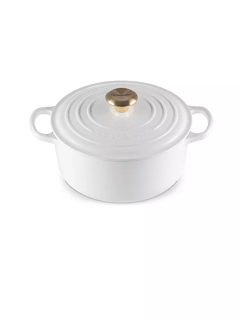LE CREUSET Bräter rund Signature 20cm weiss