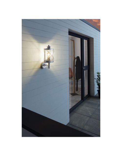 Eglo Wandlamp Hilburn Opwaarts - Buitenverlichting - Zilver