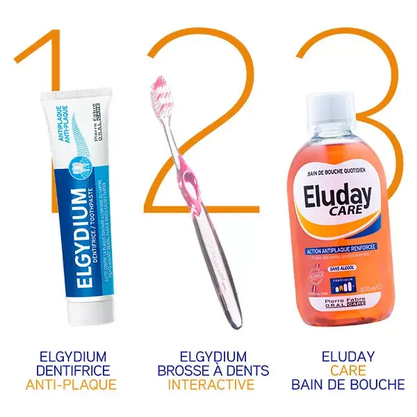 Escova de dentes Elgydium Inter-Active Medium
