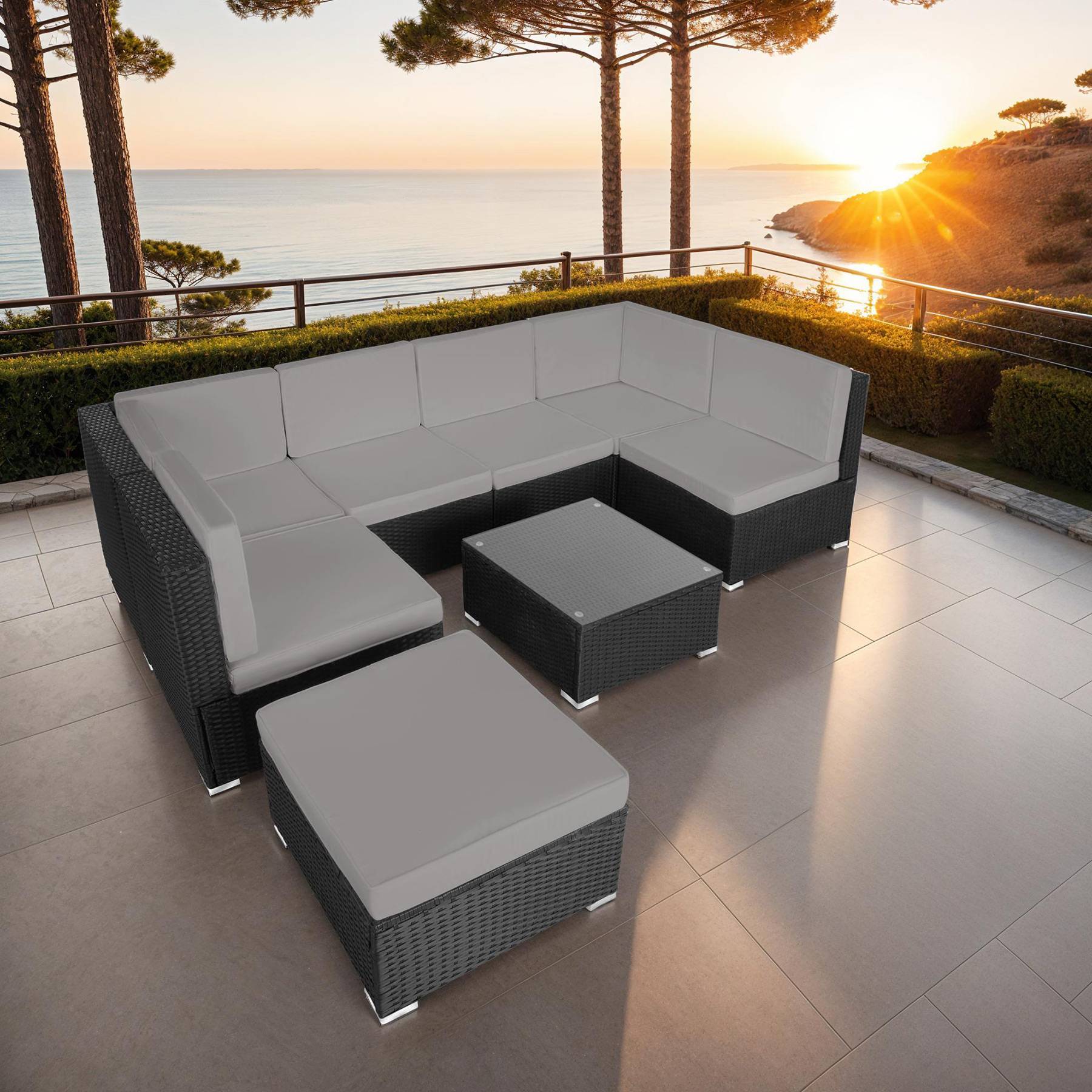 Rattan Lounge Venedig