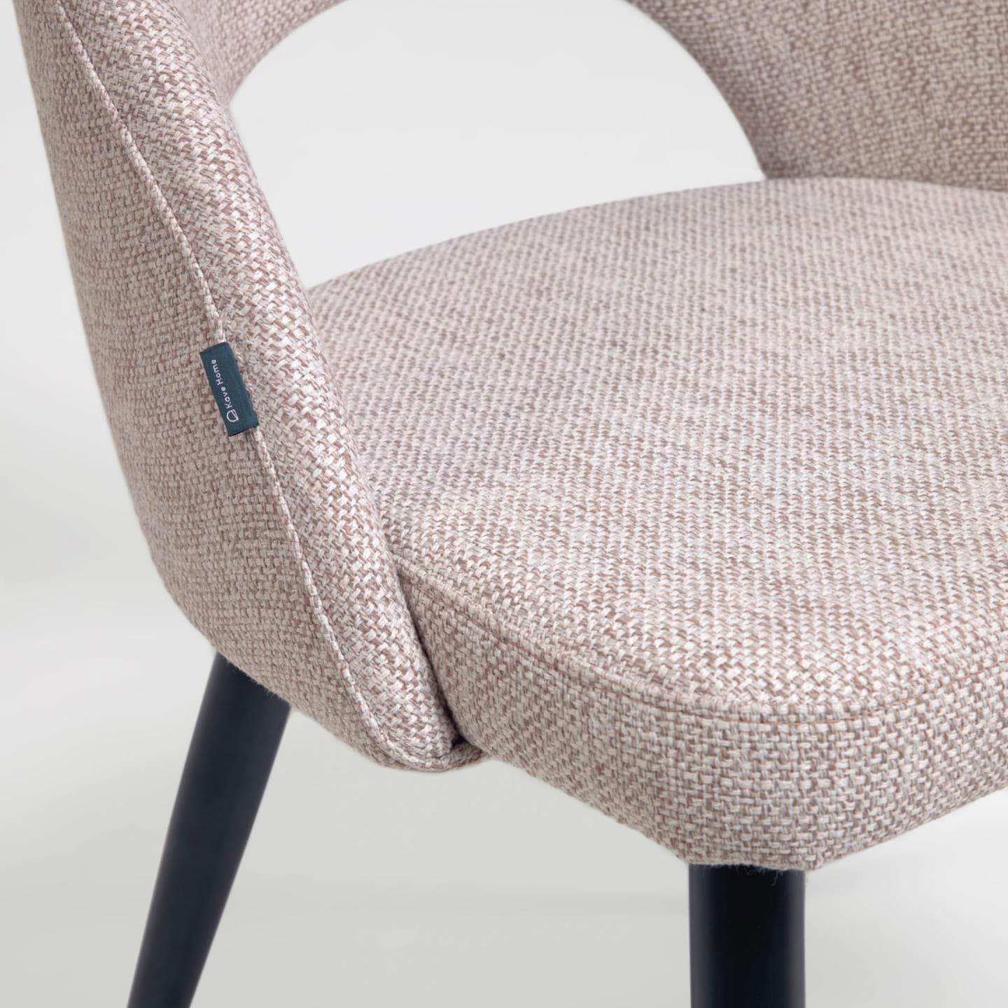 Kave Home Stuhl MAEL beige/schwarz